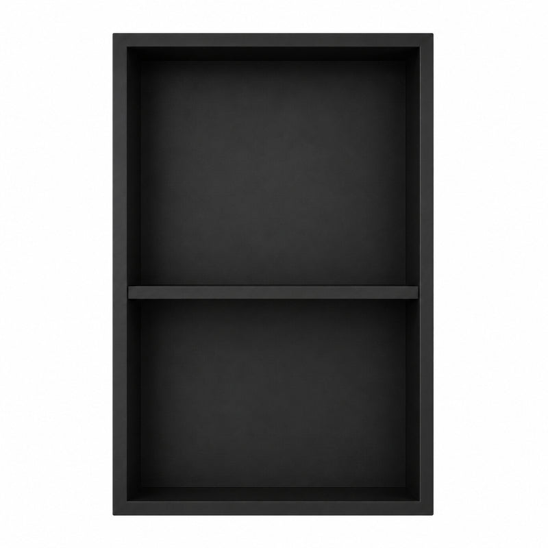 Bathroom Niche Quartz Pure White / Black 16''×24''