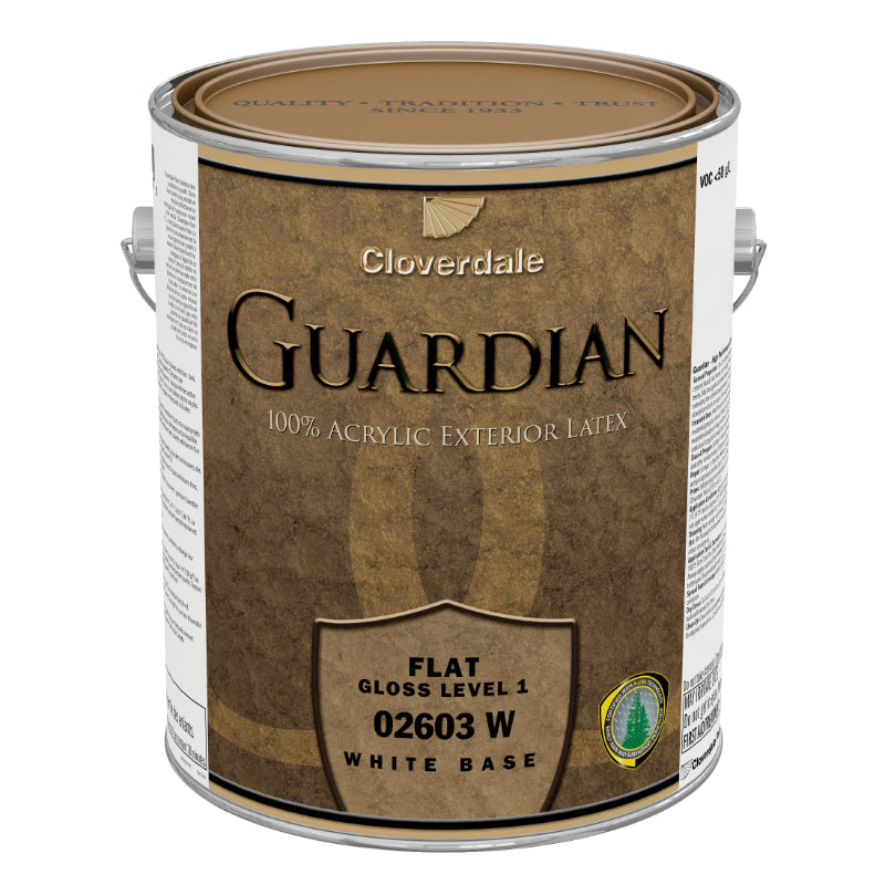 Cloverdale Paint Guardian 100% Acrylic Exterior Finish, Flat