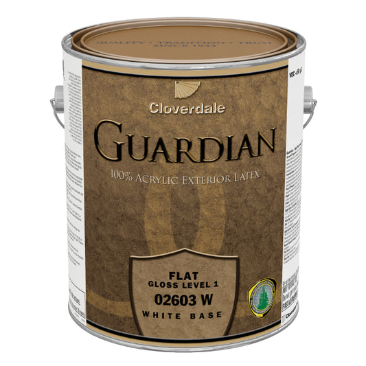 Cloverdale Paint Guardian 100% Acrylic Exterior Finish, Flat