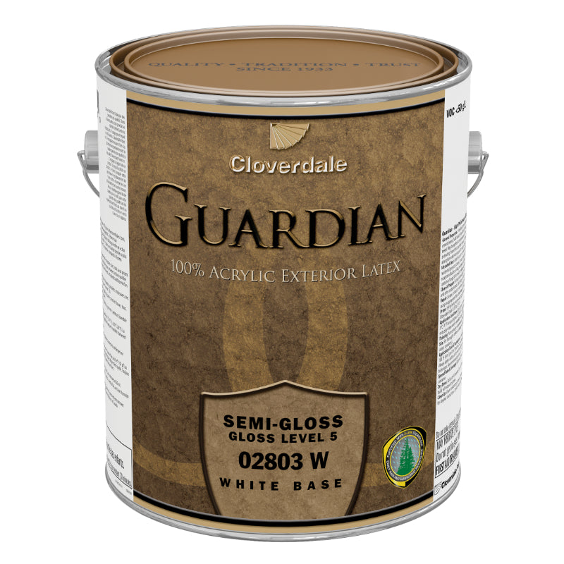 Cloverdale Paint Guardian 100% Acrylic Exterior Finish, Semi-Gloss
