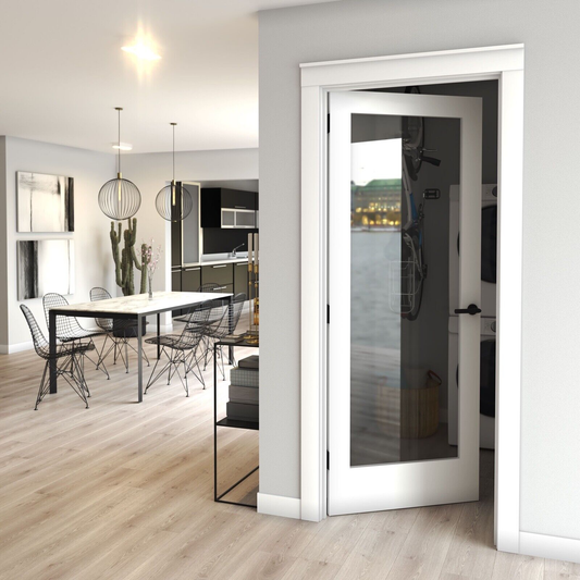 1 Panel Solid Clear Glass