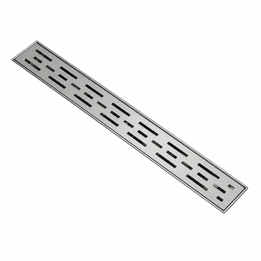 24'' Linear Shower Drain Rainline Pattern