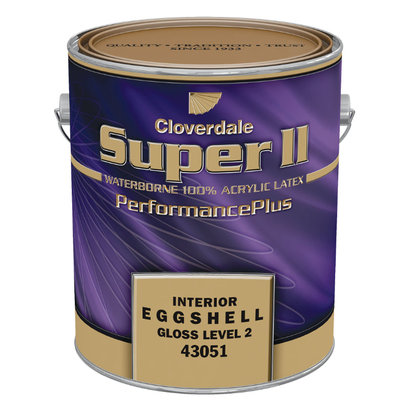 Cloverdale Paint Super Ⅱ 100% Acrylic Latex, Eggshell