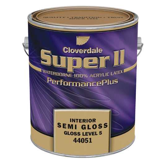Cloverdale Paint Super Ⅱ 100% Acrylic Semi-Gloss