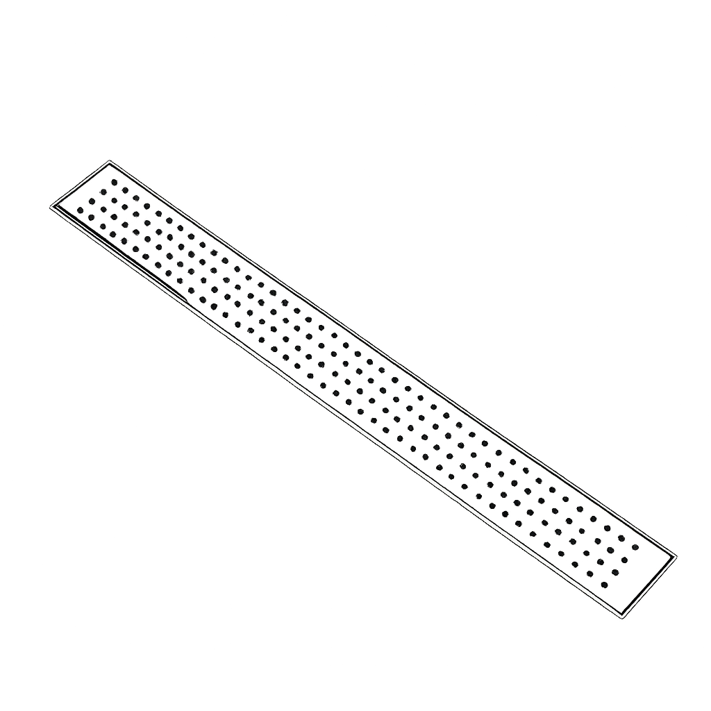 24'' Linear Shower Drain Brushed Linear Shower Drain
