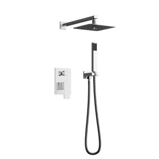 Shower Faucet 3 Pieces Square Set IN-12035/GB-S001