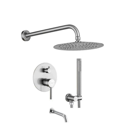 Shower Faucet 3 Pieces Round Set IN-H12033