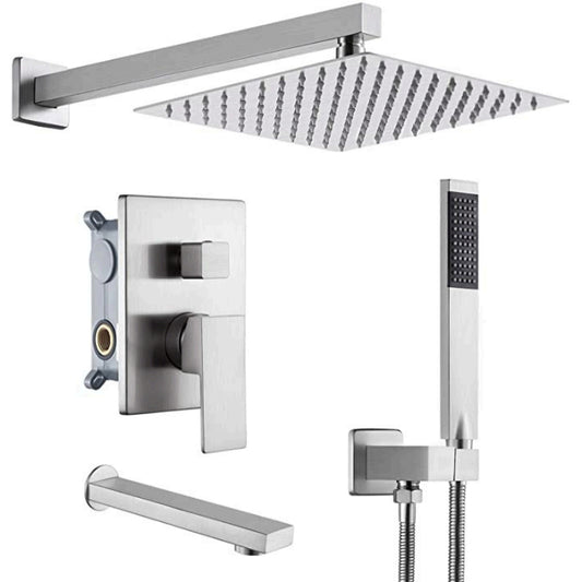 Shower Faucet 4 Pieces Square Set IN-H13033/8043-1
