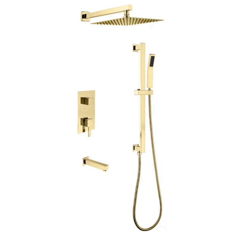 Shower Faucet 4 Pieces Square Set IN-H3101