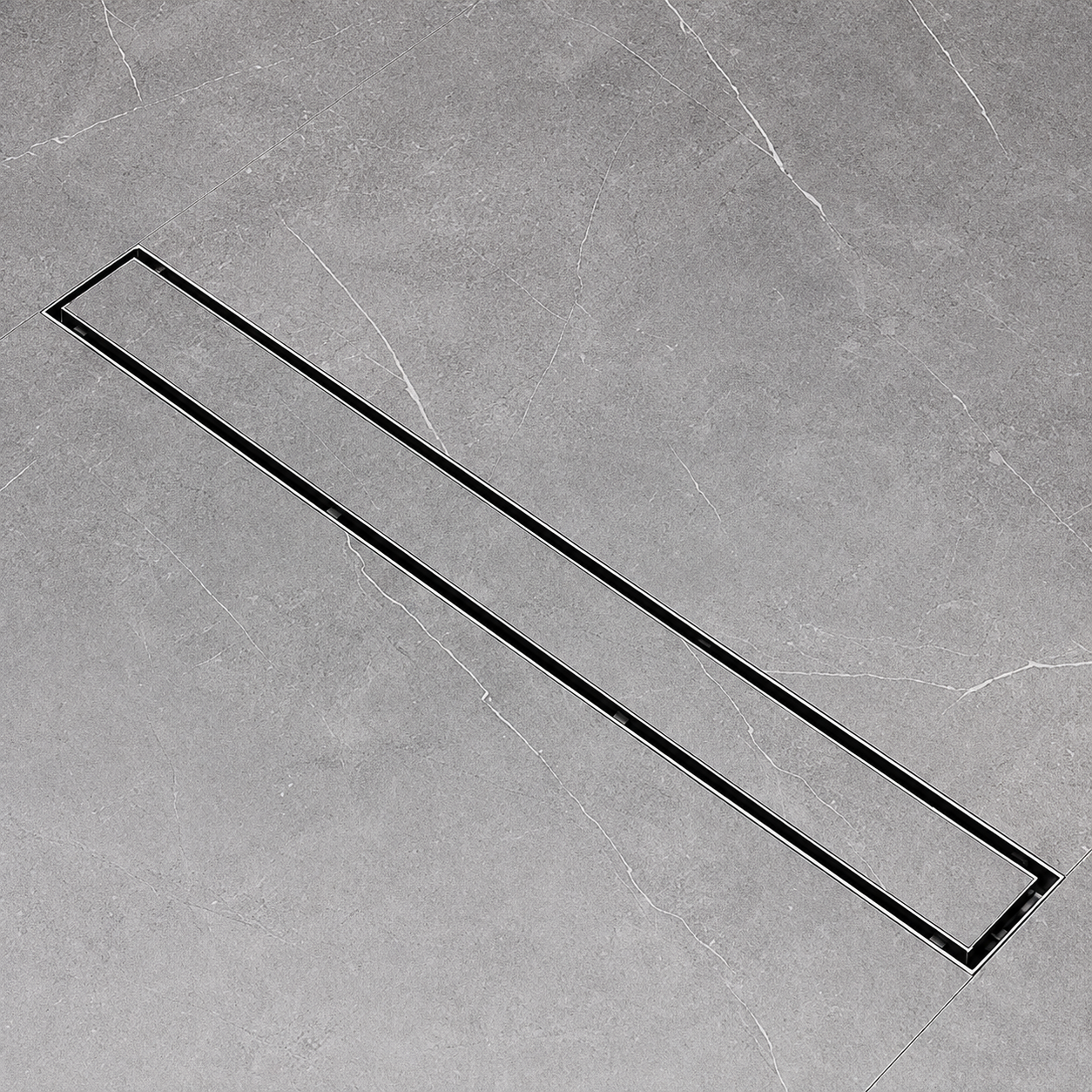 24''  Linear Shower Drain With Tile Insert Grate