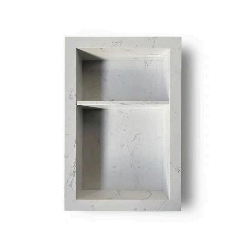 Bathroom Niche Quartz Pure Grey 16''×24''
