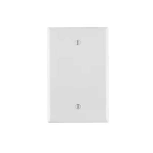 Thermoplastic Nylon 1-Gang Blank Wallplate - PJ13-W