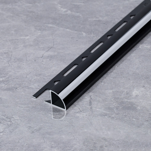 Round Closed Shape 1/2'' Polish Black